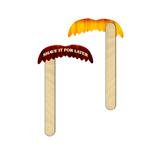 DMU104 The Basic Mustache on a stick With Full Color Custom Imprint